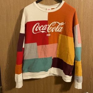 KITH x Coca Cola Patchwork Embroidered Sweatshirt